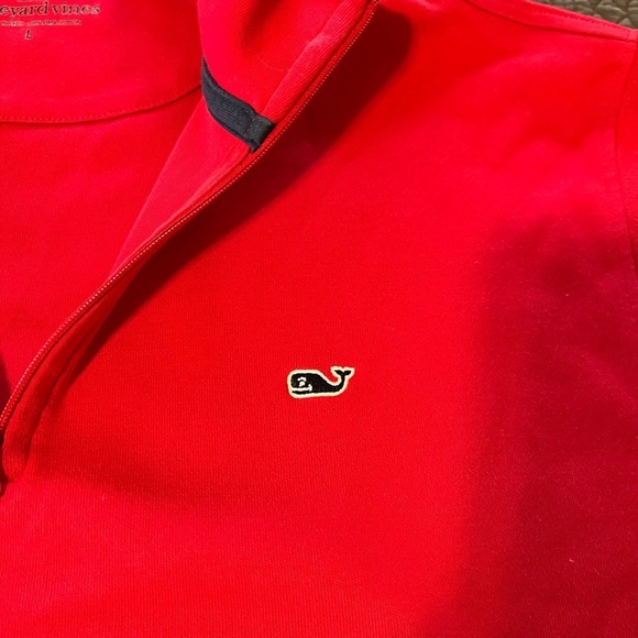 Vineyard Vines Quarter Zip Red Size Large - Picture 5 of 8